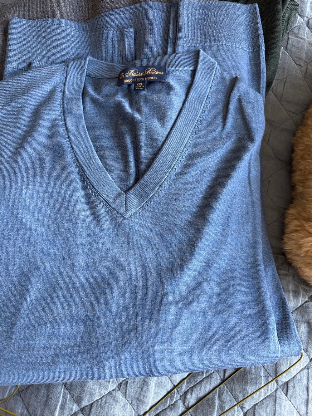 Brooks Brothers Women's V-Neck Sweater - Slate Blue
